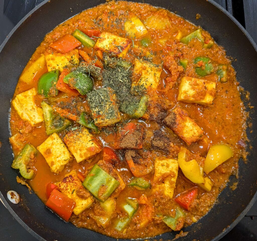 Paneer Capsicum Masala Recipe Step By Step Instructions 13