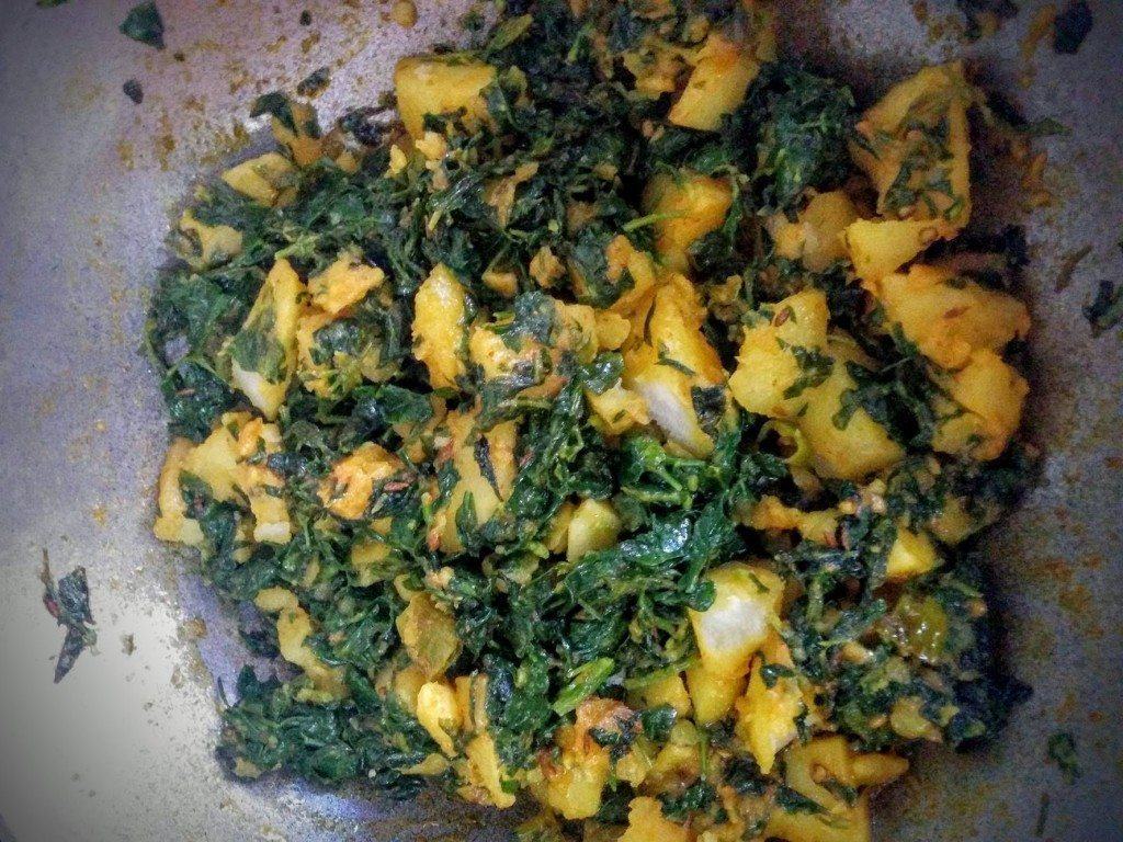 Aloo Methi Recipe With Step By Step Instructions
