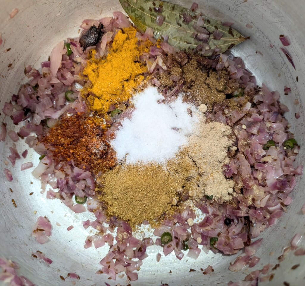 Chole Recipe Chana Masala Step By Step Instructions - add powdered spices