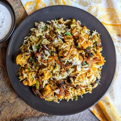 Hyderabadi Veg Dum Biryani Step By Step Instructions