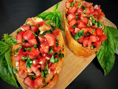 Tomato & Basil Bruschetta Recipe