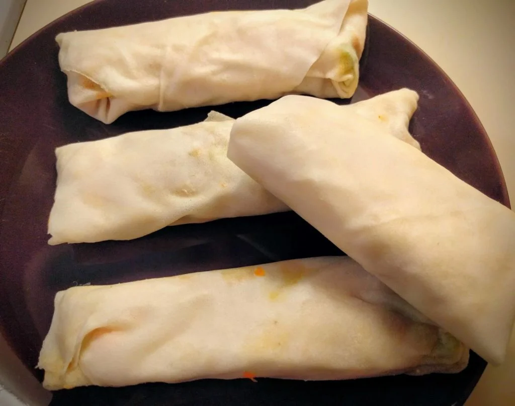 Creamy Veg Spring Roll Recipe
