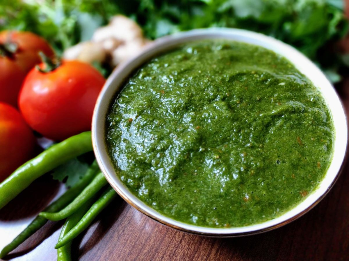 Coriander Tomato Chutney Recipe Green Chutney