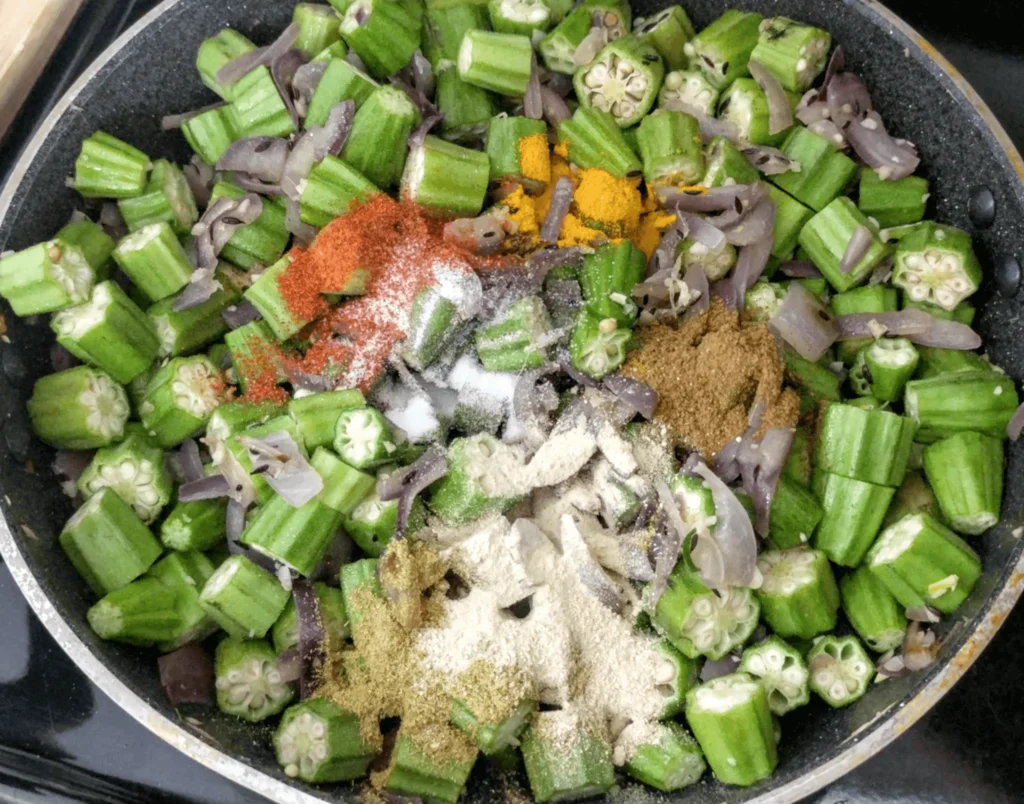 Bhindi Do Pyaza Recipe Step By Step Instructions 6