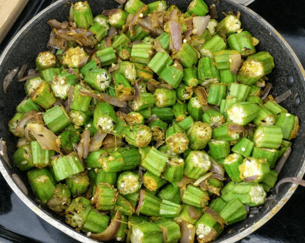 Bhindi Do Pyaza Recipe Step By Step Instructions 7
