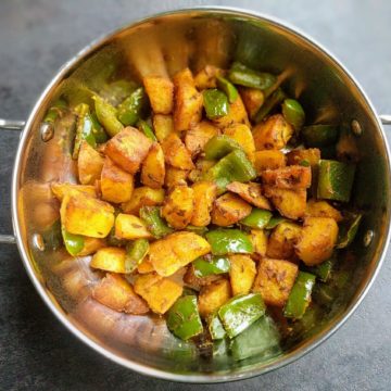 Aloo Capsicum Recipe Step By Step Instructions 6