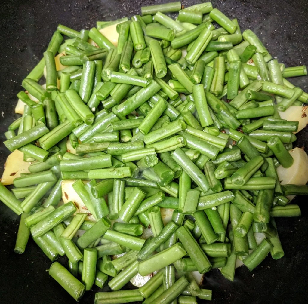 Aloo Beans Recipe Step By Step Instructions 3