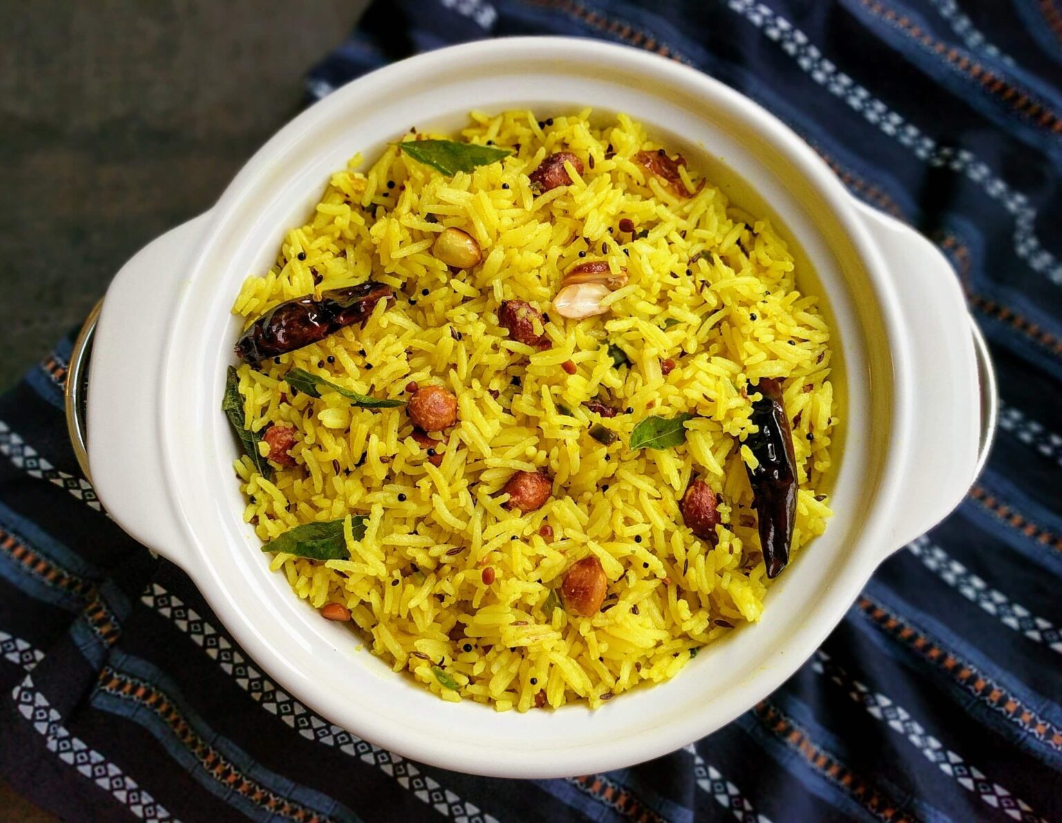 Lemon Rice Recipe | South Indian Lemon Flavored Rice