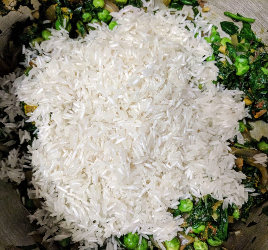 Palak Pulao Recipe Step By Step Instructions 8