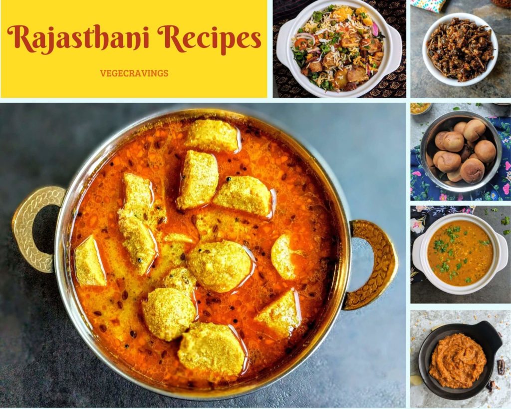 We bring to you a collection of authentic vegetarian recipes from the land of Maharajas. Rajasthani Cuisine is really unique both in it's cooking techniques and the ingredients used due its royal background as well the lack of green vegetables & the prevelant arid conditions.