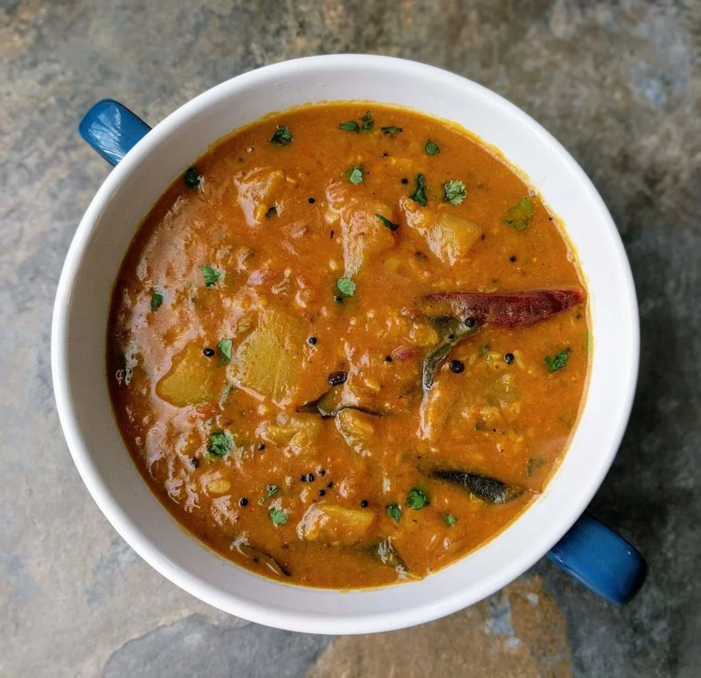 Sundakkai and Methi Leaves Sambar Recipe - Sundkai Methi Sambar Recipe