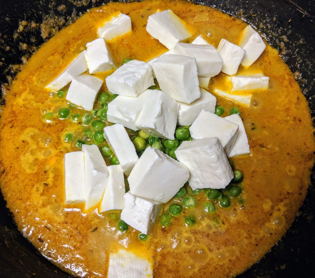 Matar Paneer Recipe Step By Step Instructions 9