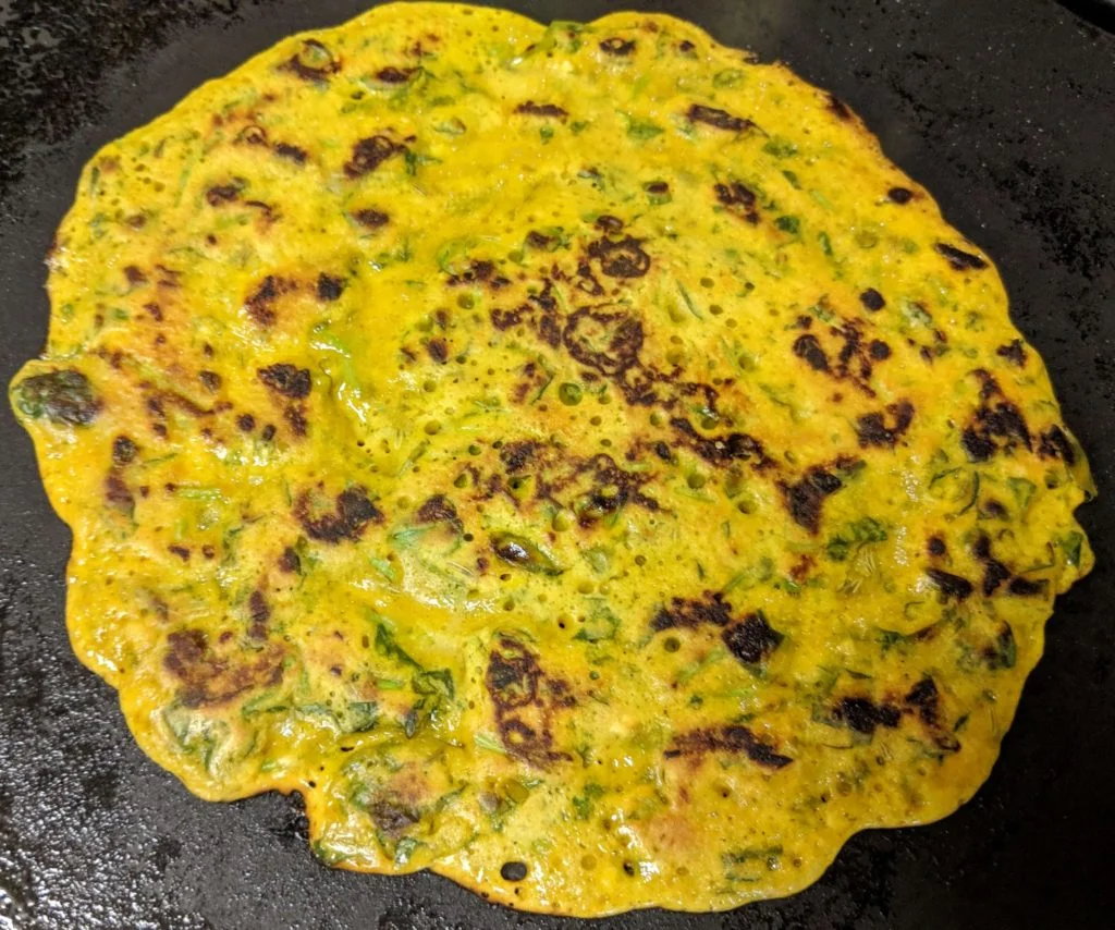 Methi Cheela Recipe Step By Step Instructions 9