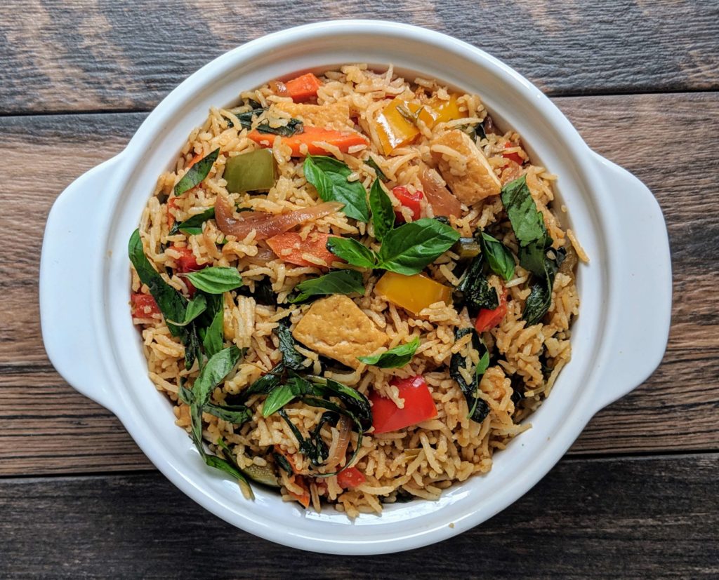 Thai Basil Fried Rice Recipe Step By Step Instructions