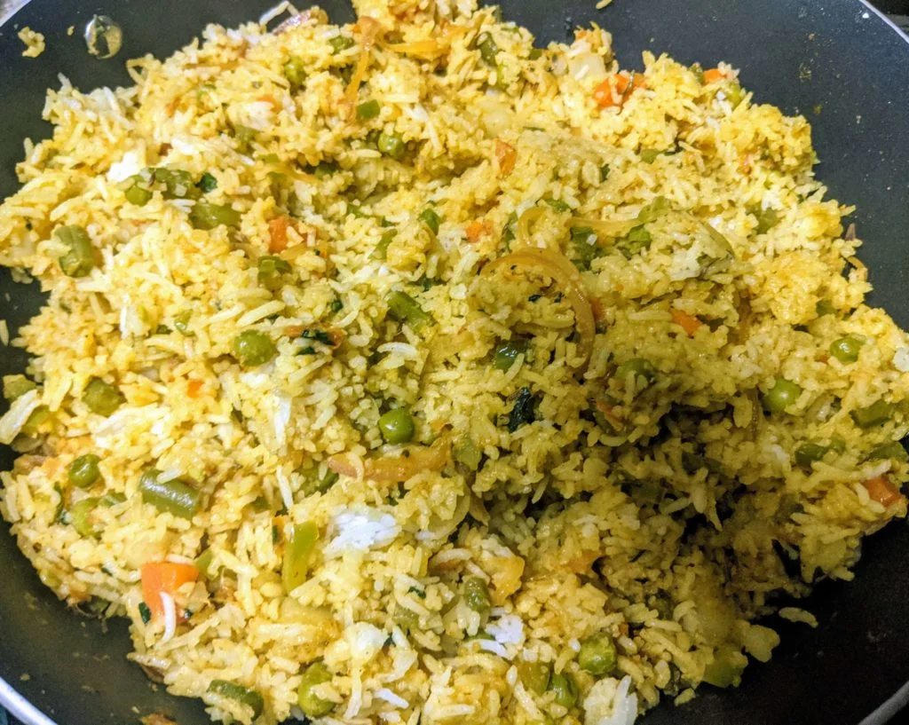Mumbai Tawa Pulao Recipe Step By Step Instructions 15