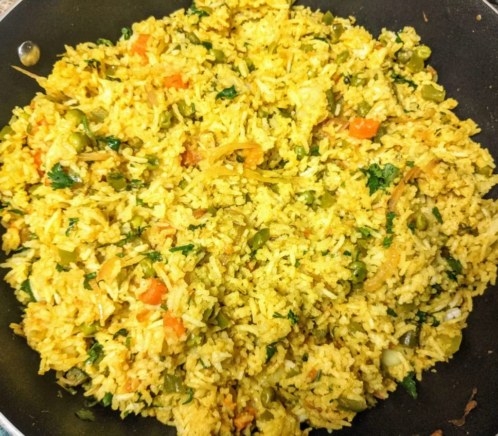 Mumbai Tawa Pulao Recipe Step By Step Instructions 17