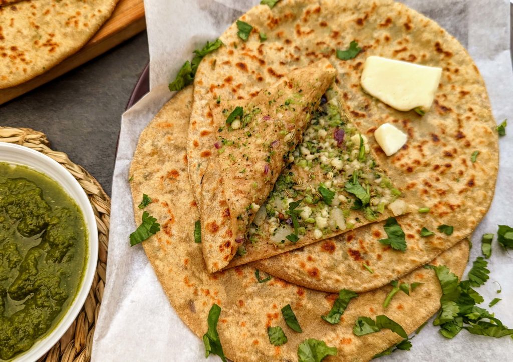Paneer Broccoli Paratha Recipe Step By Step Instructions