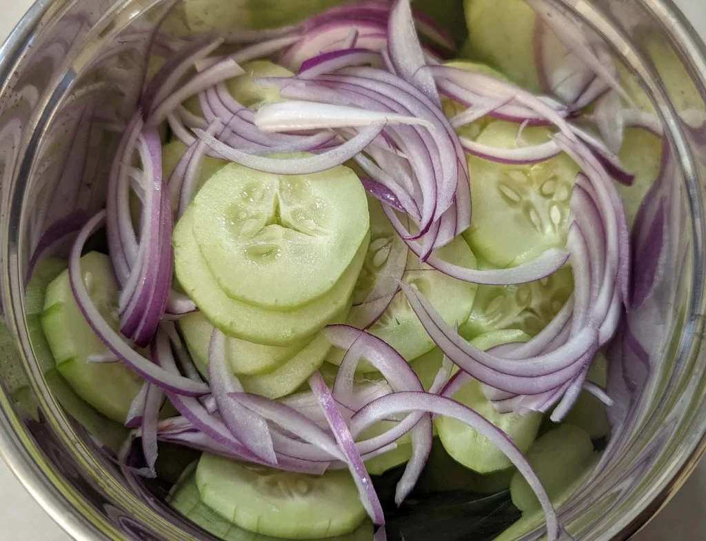 Creamy Cucumber Salad Recipe Step By Step Instructions 5