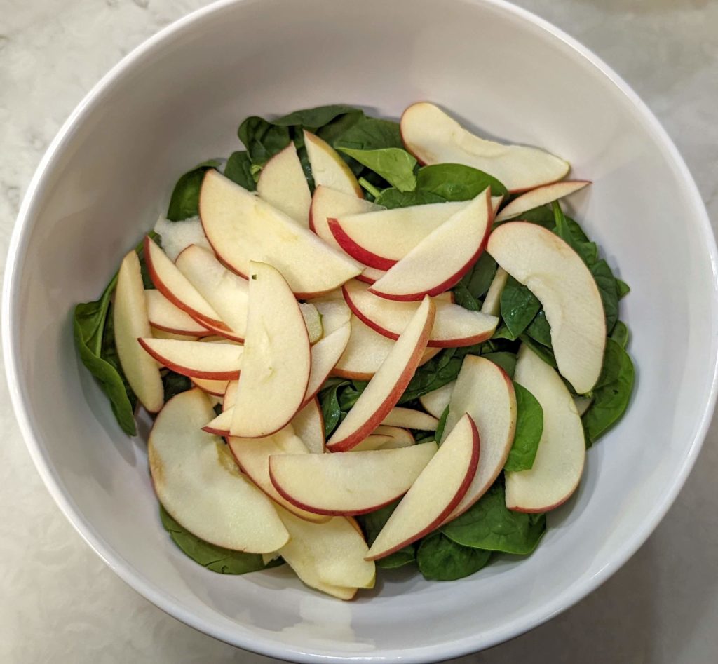 Spinach Apple Pecan Salad Recipe Step By Step Instructions 5