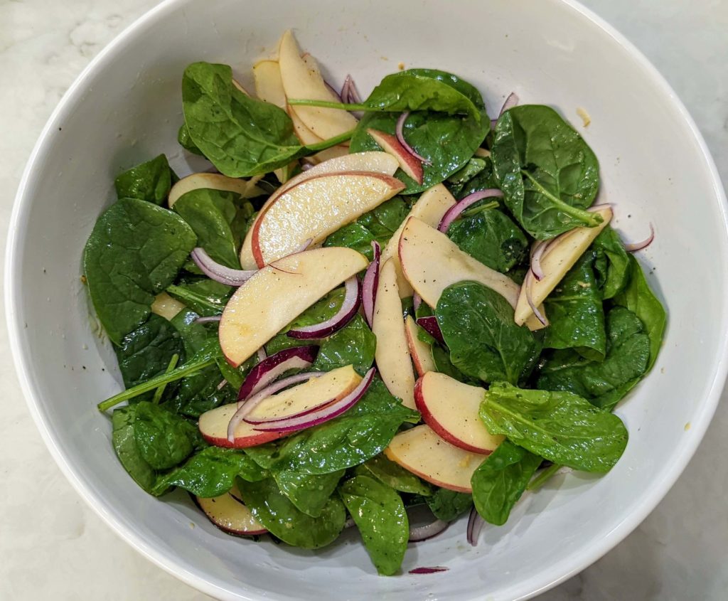 Spinach Apple Pecan Salad Recipe Step By Step Instructions 7
