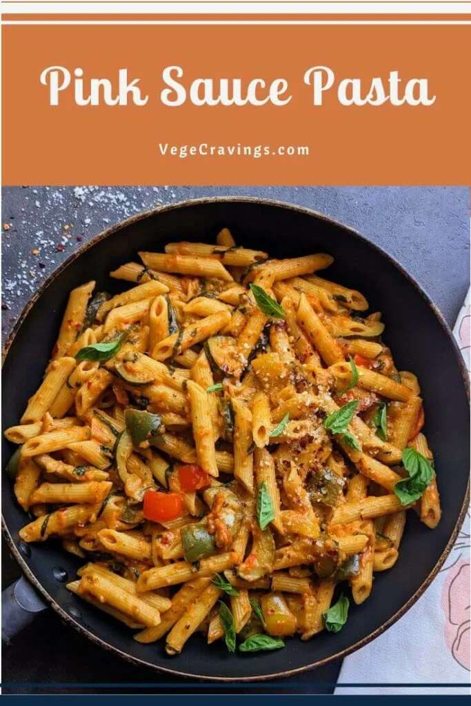 Pink sauce pasta is a creamy tangy dish made with a blend of tomato & white sauce. It's the perfect dish for a easy, rich & flavorful meal.