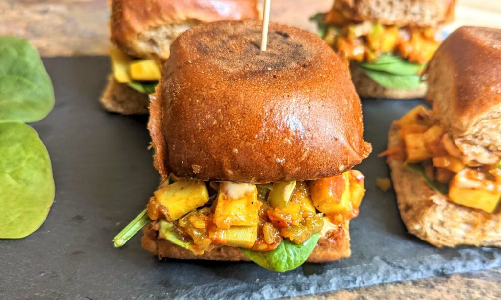 Schezwan Paneer Sliders Recipe Step By Step Instructions