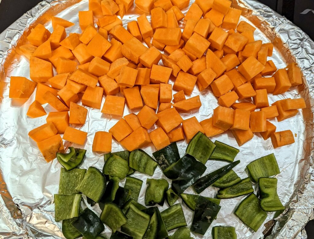 Sweet Potato, Poblano & Black Bean Tacos Recipe Instructions 1