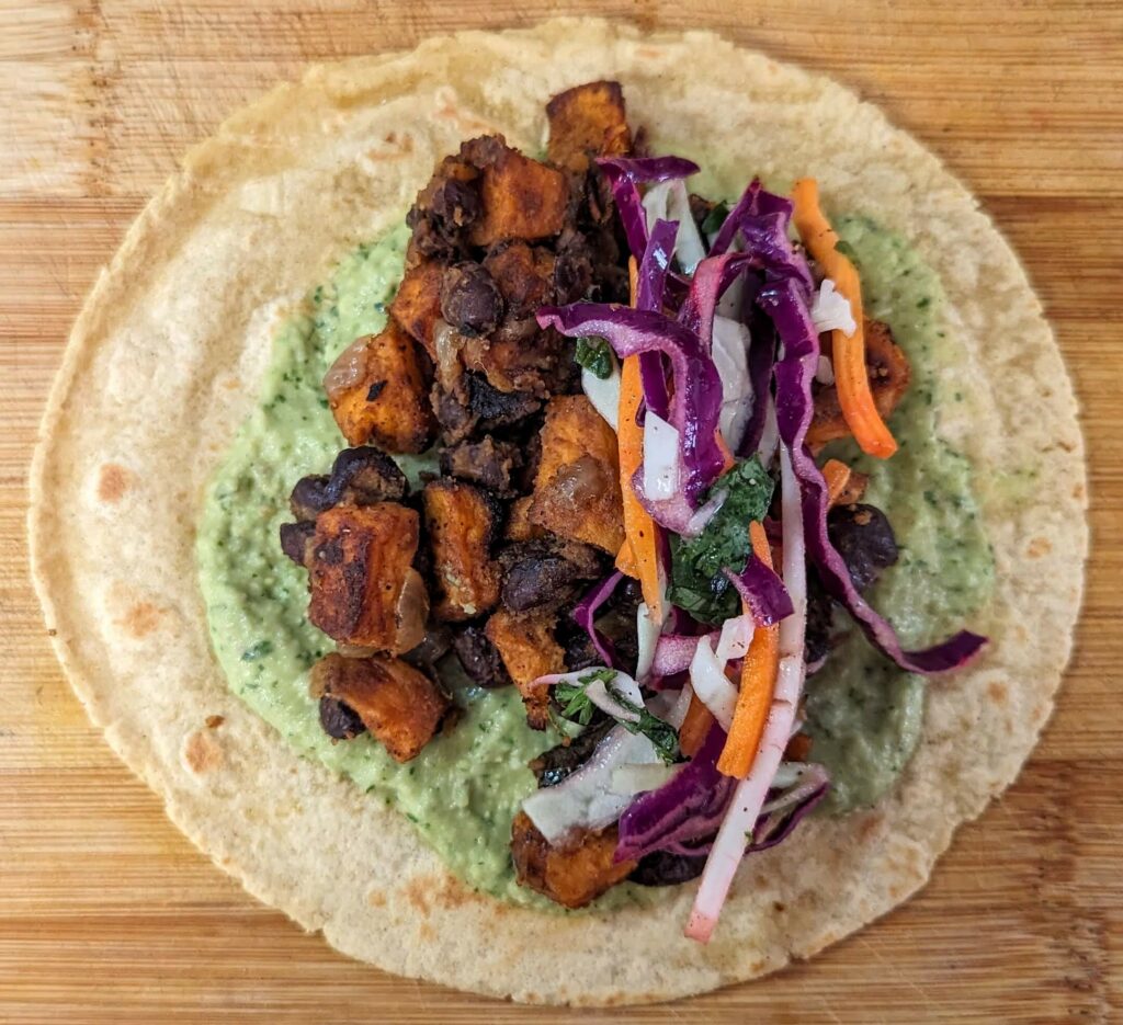 Sweet Potato, Poblano & Black Bean Tacos Recipe Instructions 20