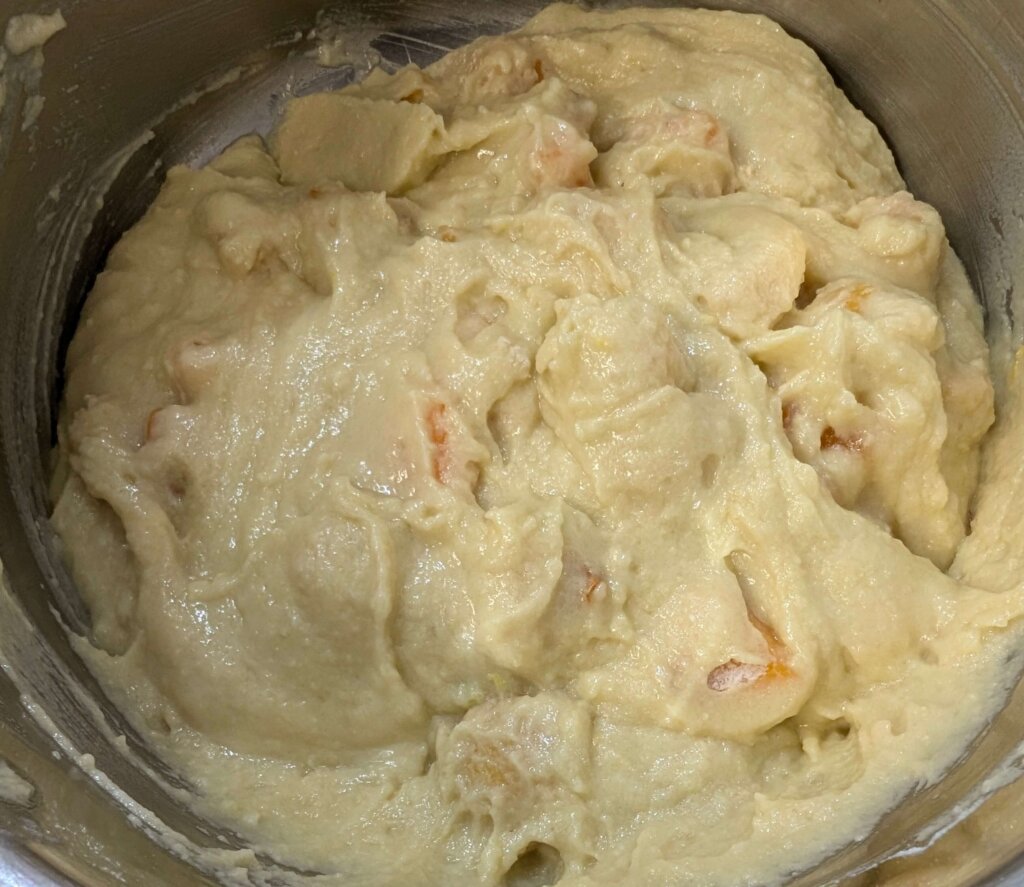 Eggless Apricot Cake Recipe Step By Step Instructions - prepared batter