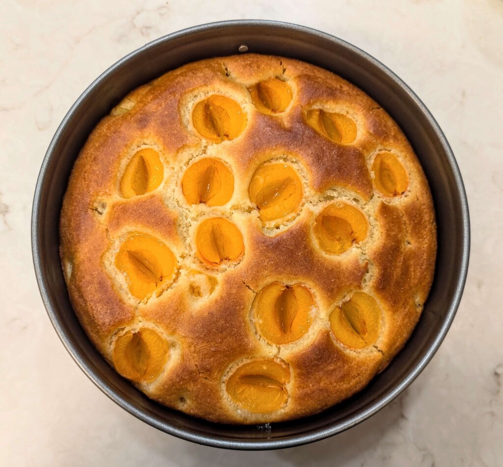 Eggless Apricot Cake Recipe Step By Step Instructions - baked cake