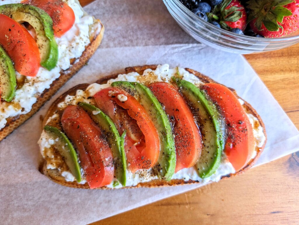 Cottage Cheese Avocado Tomato Toast Recipe Step By Step Instructions