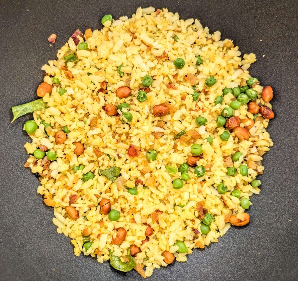 Matar Poha Recipe Step By Step Instructions 12
