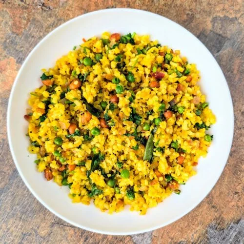 Matar Poha Recipe Step By Step Instructions