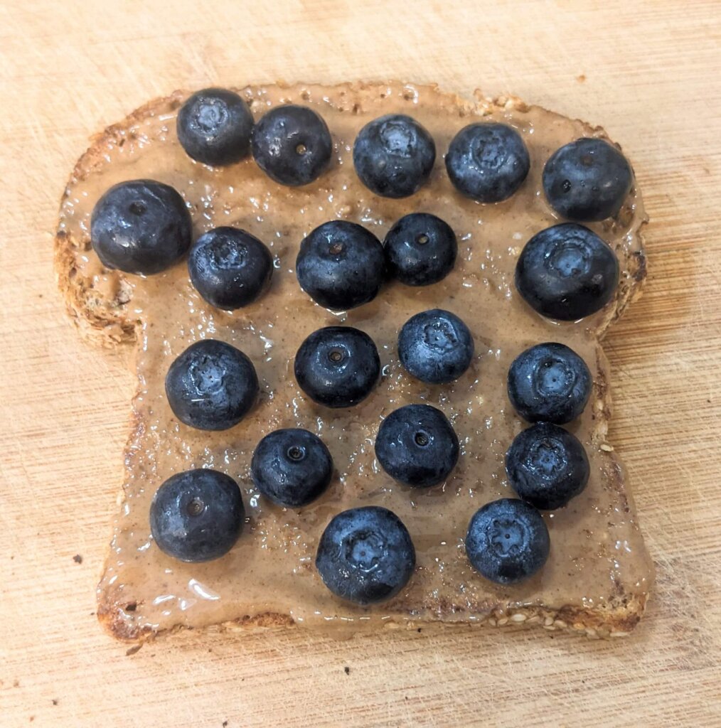 Peanut Butter Blueberry Toast Recipe Step By Step Instructions 3