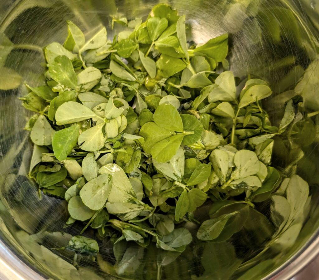 Methi Chole Recipe Step By Step Instructions 1