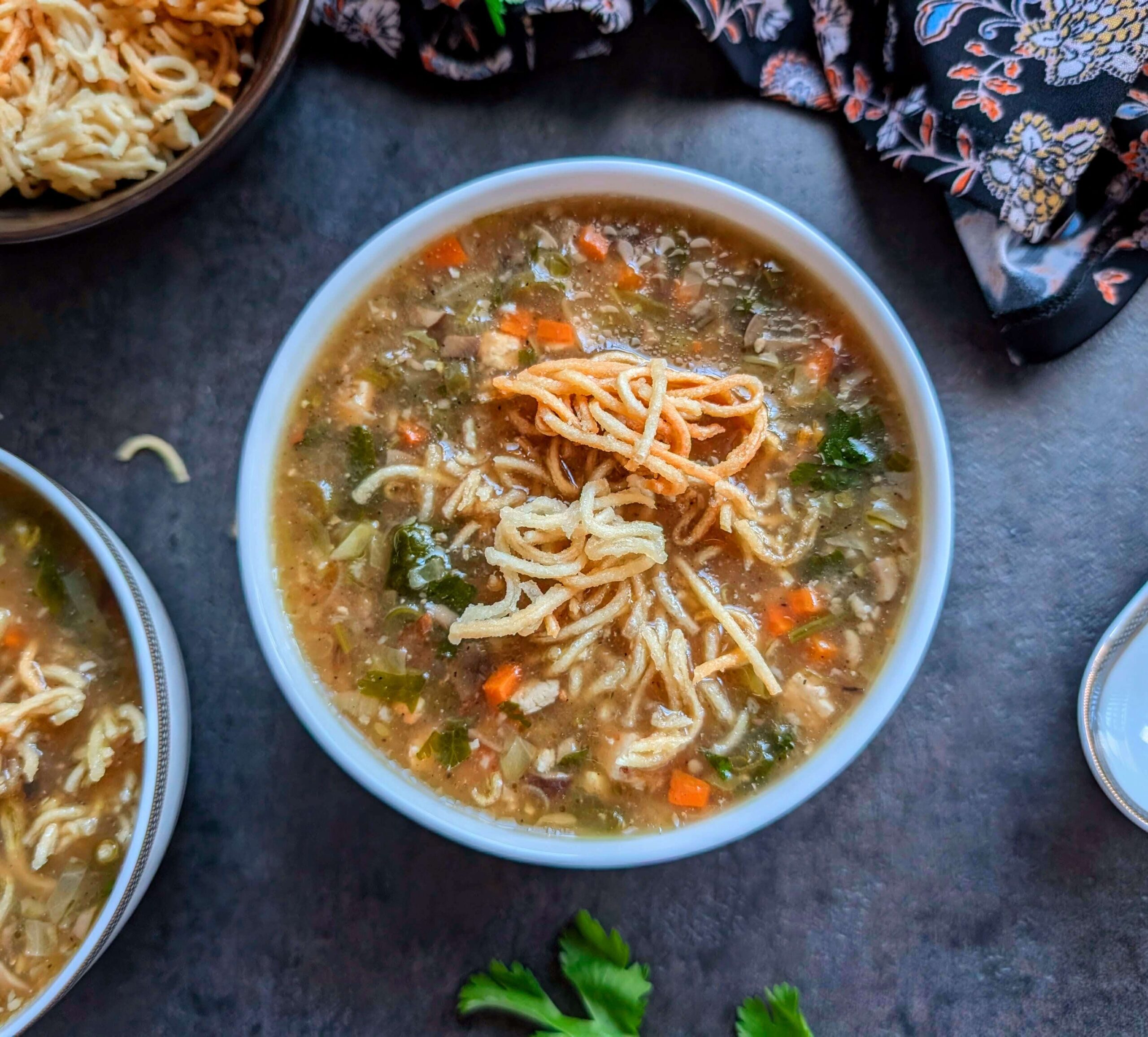 Veg Manchow Soup Recipe Step By Step Instructions