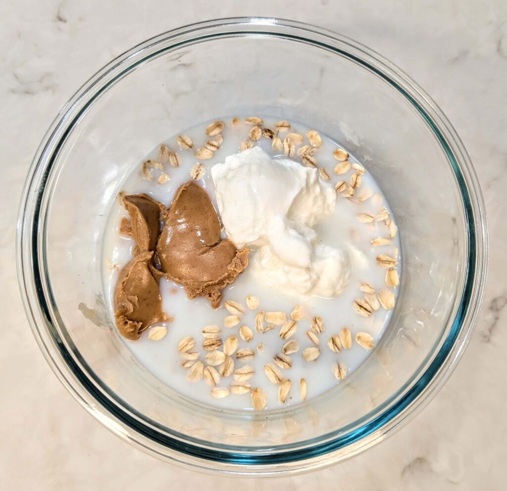 Peanut Butter Overnight Oats Recipe Step By Step Instructions 2