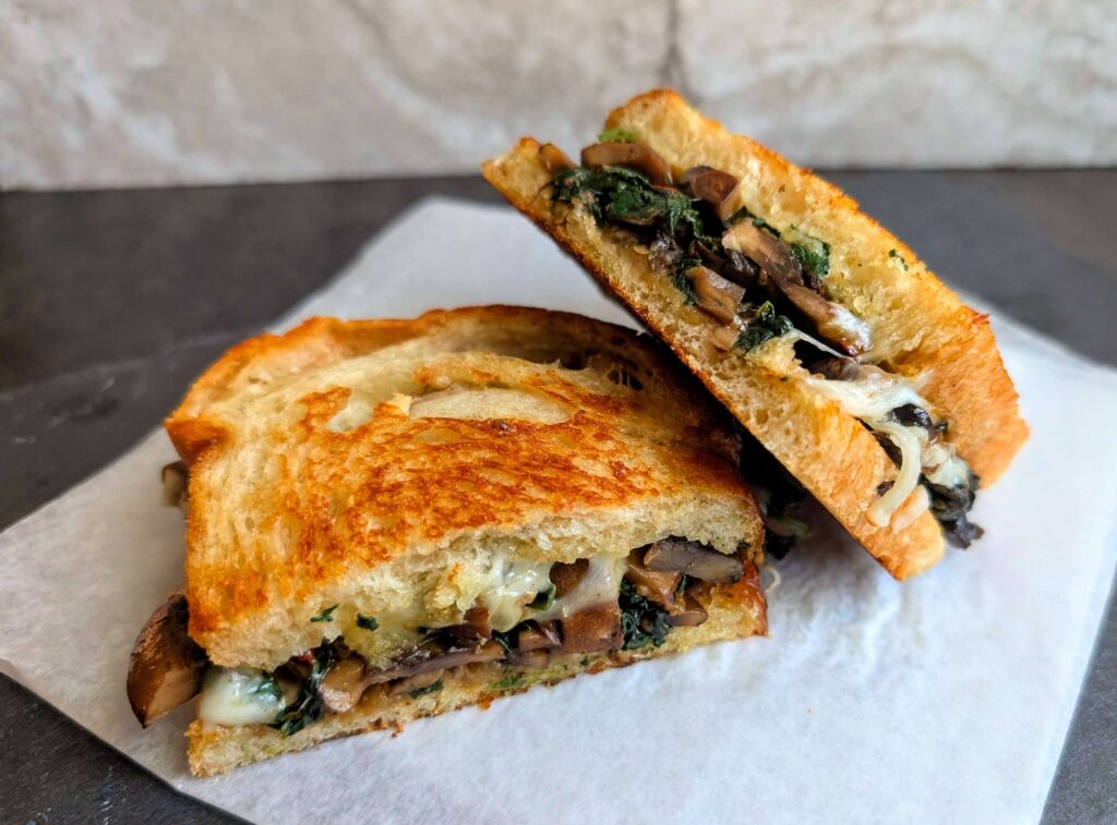 Mushroom Spinach Sandwich Recipe Step By Step Instructions